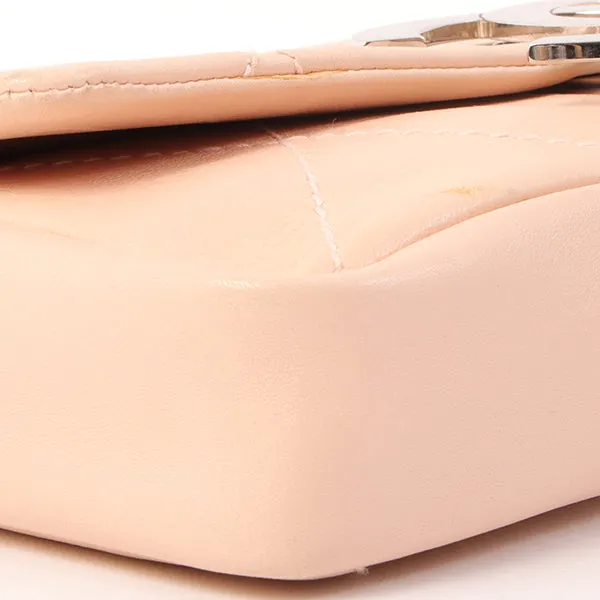 Chanel Around 2005 Made Wild Stitch Big Cc Mark Plate Chain Bag Baby Pink