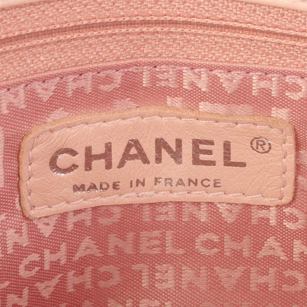 Chanel Around 2005 Made Wild Stitch Big Cc Mark Plate Chain Bag Baby Pink