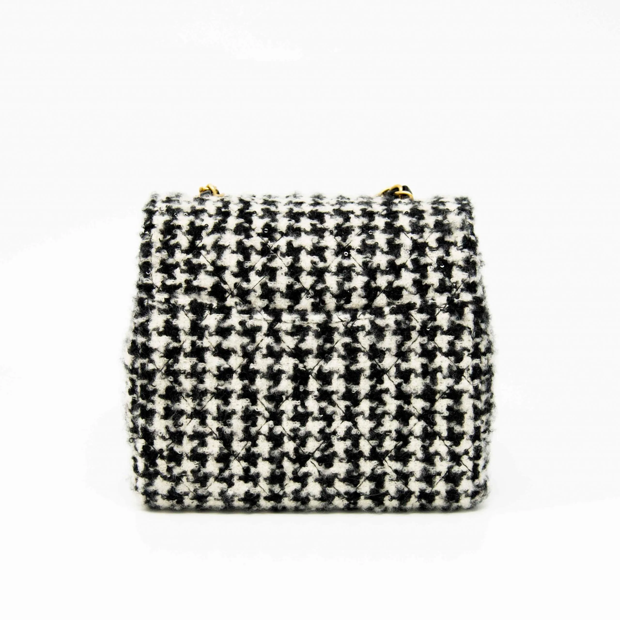 Chanel Houndstooth Tweed Mini Square Flap
