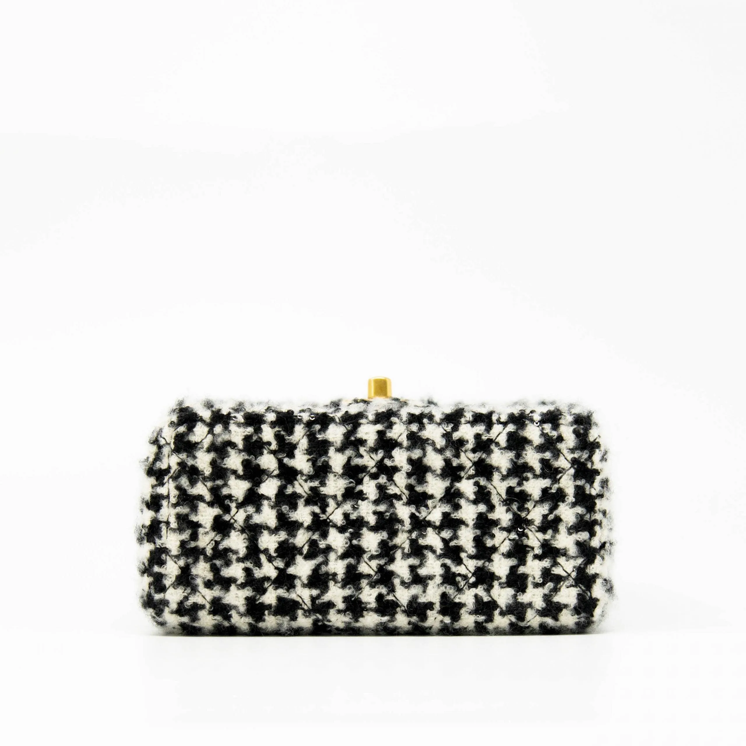 Chanel Houndstooth Tweed Mini Square Flap