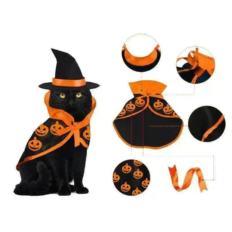 Cross border Halloween Pet Cloak Saint costume
