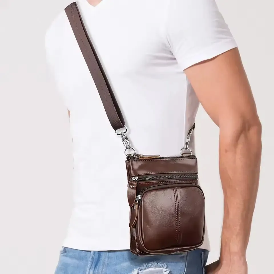 Crossbody Leather Shoulder Bag - Cross & Crown
