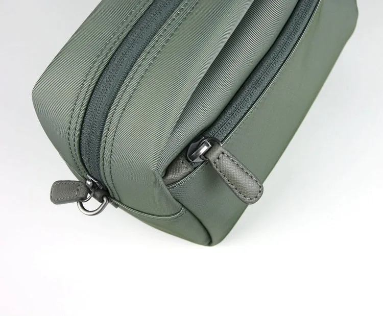 Cute Black NYLON Womens Toiletry Shoulder Bag Travel Toiletry Organizer Clutch for Women
