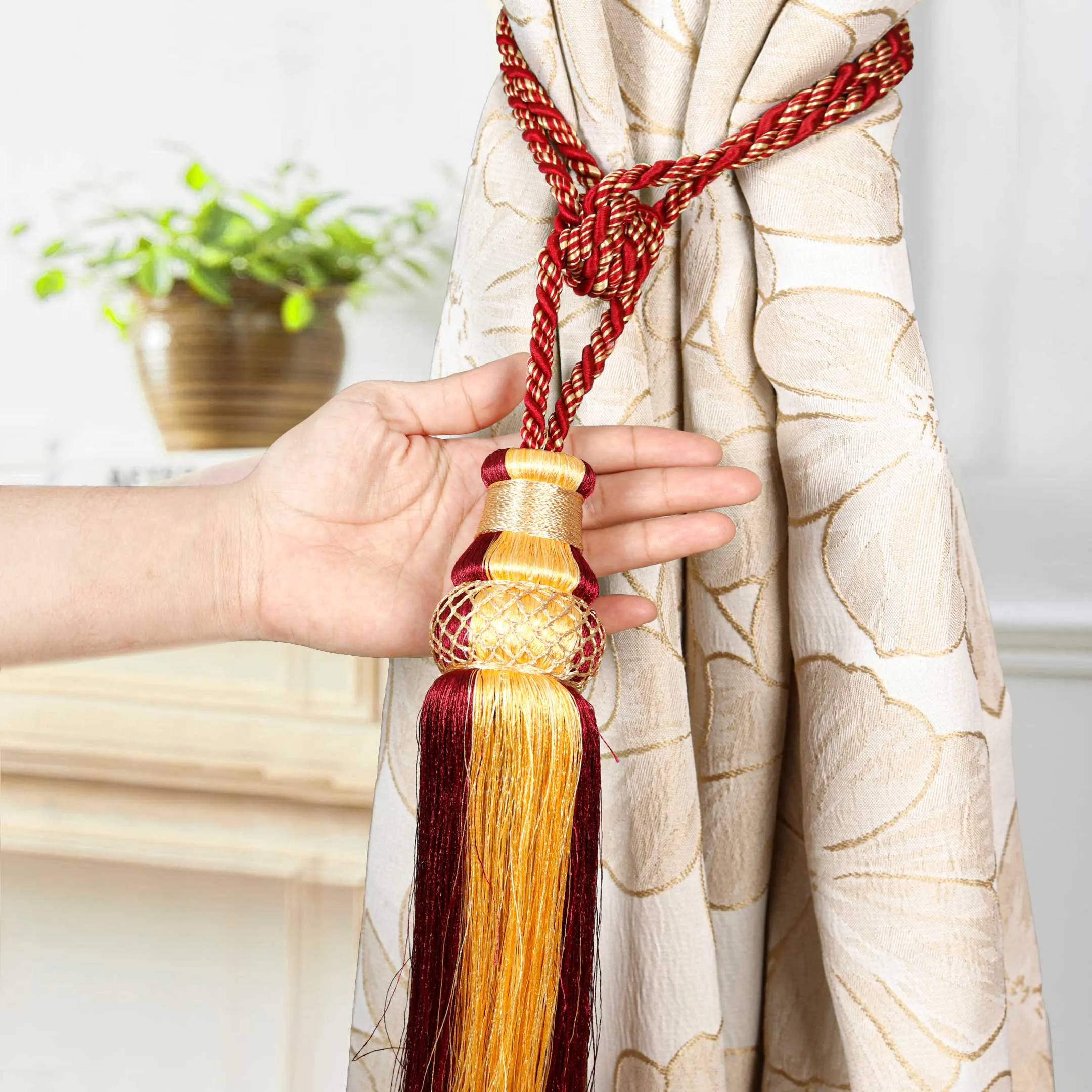 Decorative Hanging Tassel Curtain Tiebacks