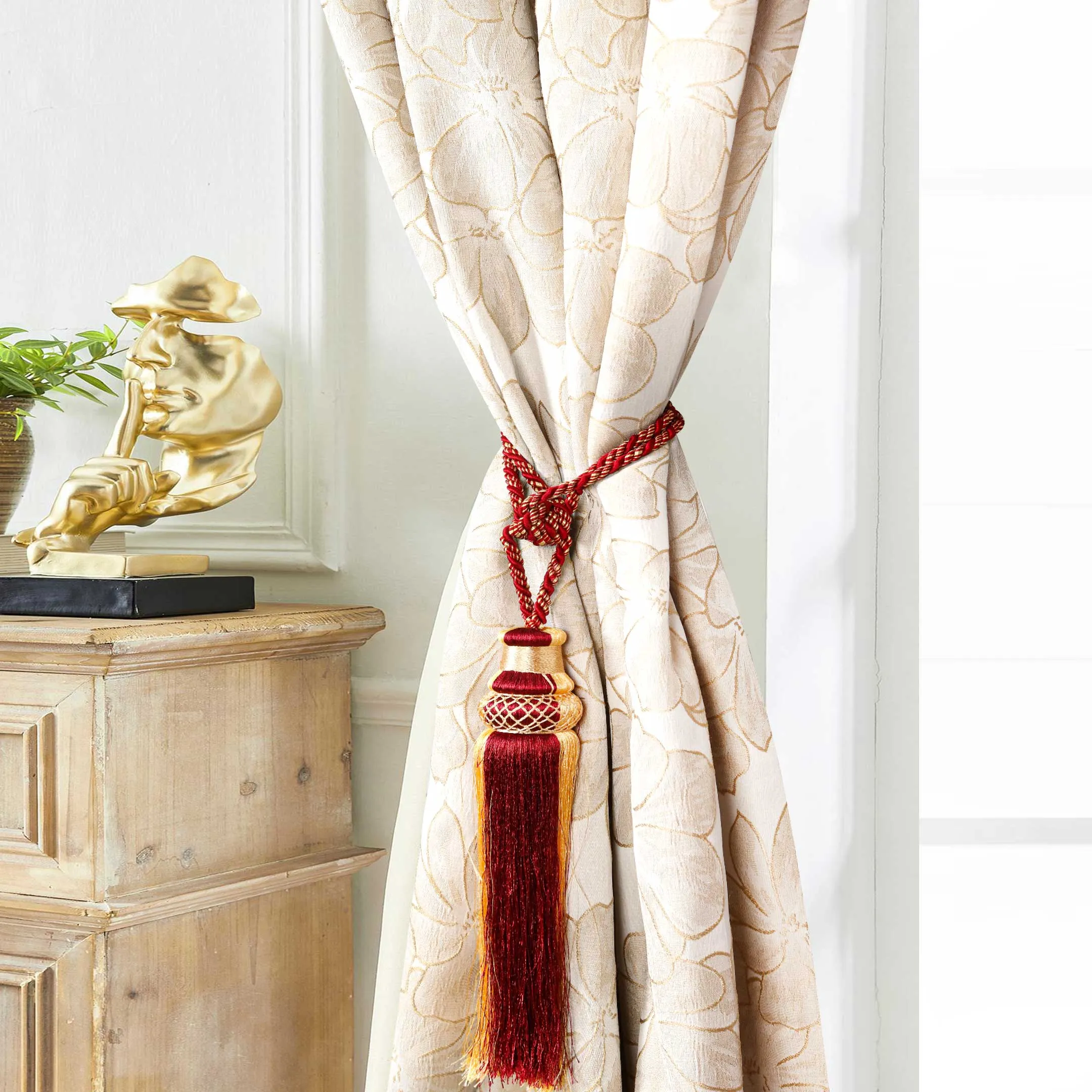 Decorative Hanging Tassel Curtain Tiebacks