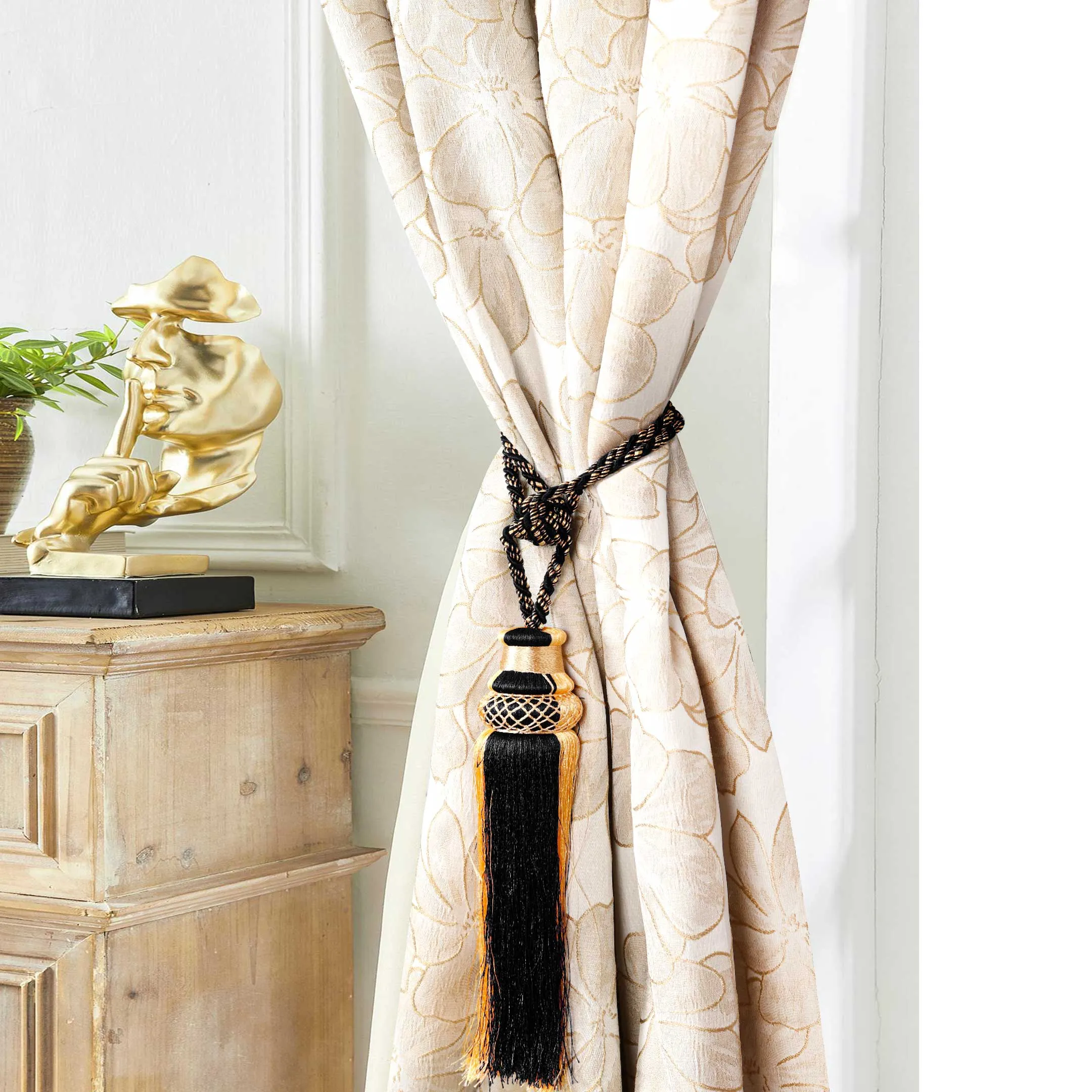 Decorative Hanging Tassel Curtain Tiebacks