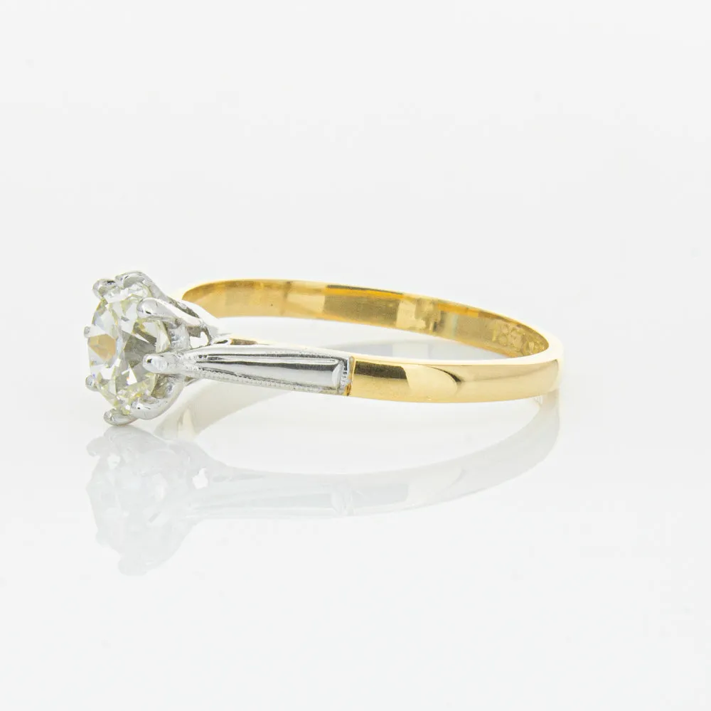Deja Vu 18ct Yellow Gold & Palladium .70ct Diamond Ring