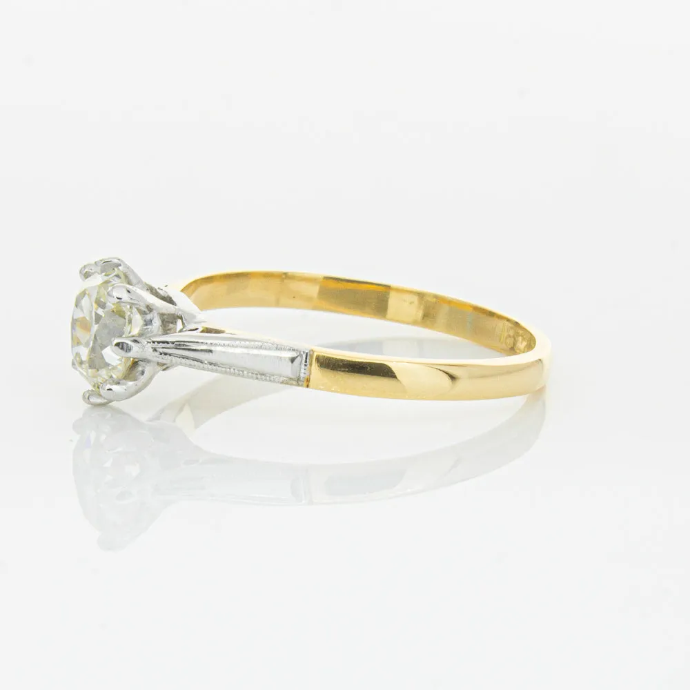Deja Vu 18ct Yellow Gold & Palladium .70ct Diamond Ring