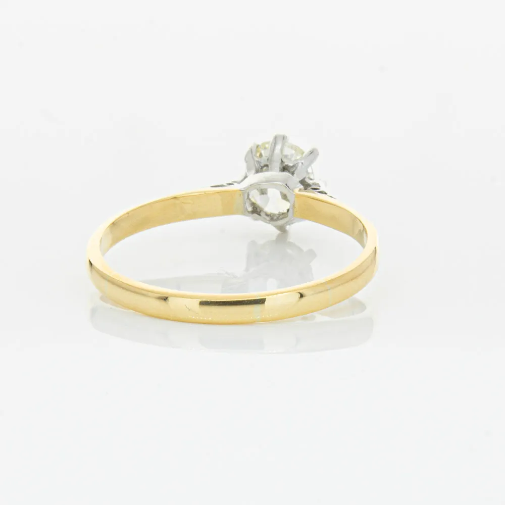 Deja Vu 18ct Yellow Gold & Palladium .70ct Diamond Ring