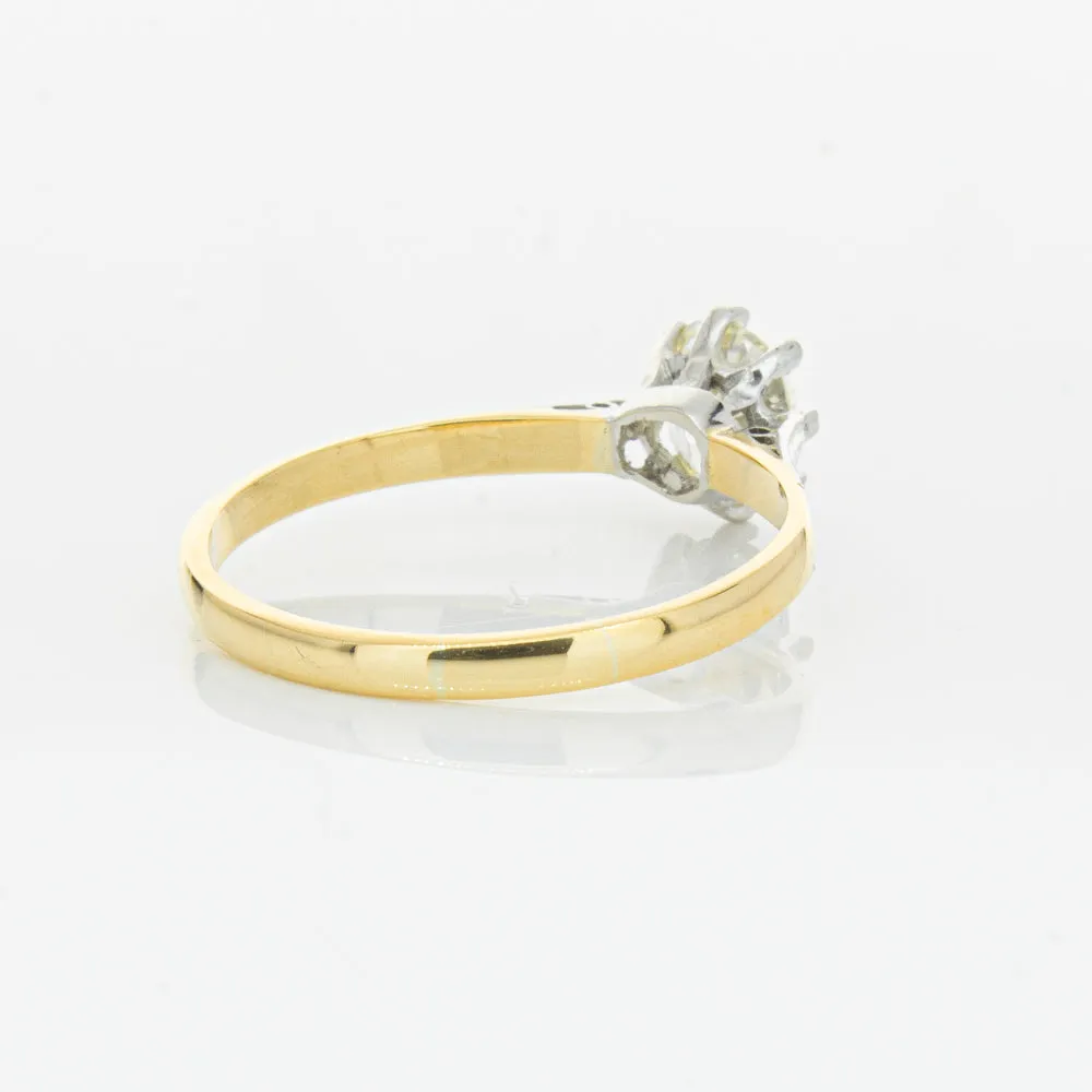 Deja Vu 18ct Yellow Gold & Palladium .70ct Diamond Ring