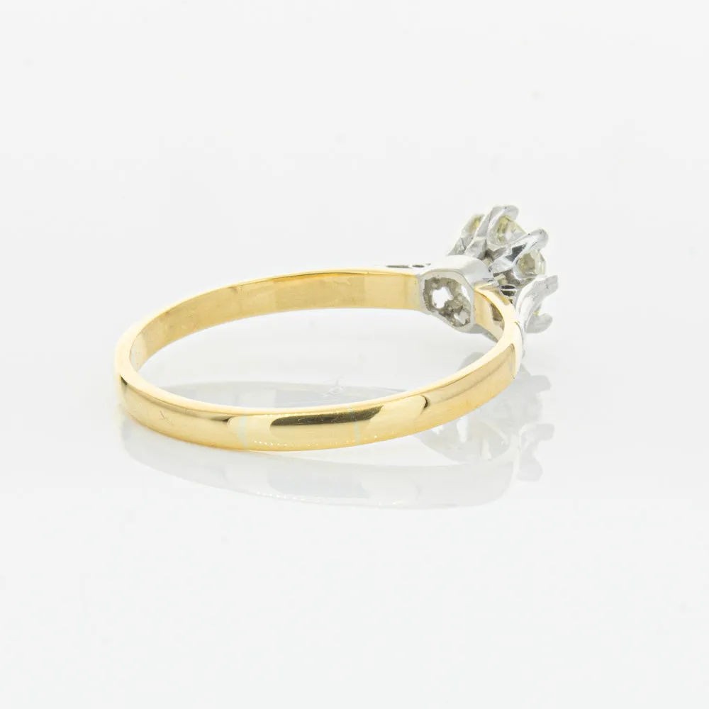 Deja Vu 18ct Yellow Gold & Palladium .70ct Diamond Ring