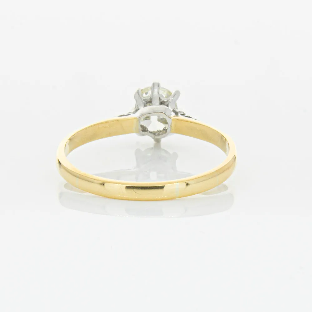 Deja Vu 18ct Yellow Gold & Palladium .70ct Diamond Ring