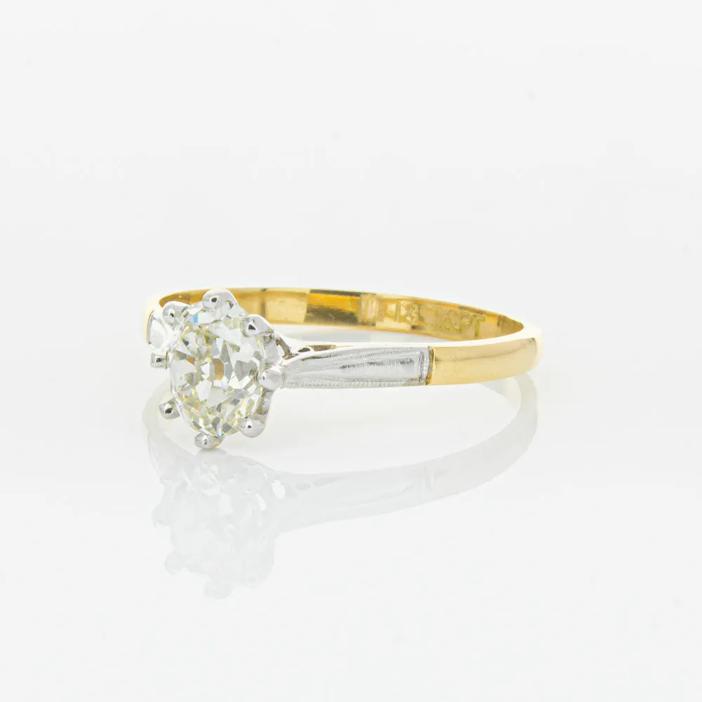 Deja Vu 18ct Yellow Gold & Palladium .70ct Diamond Ring