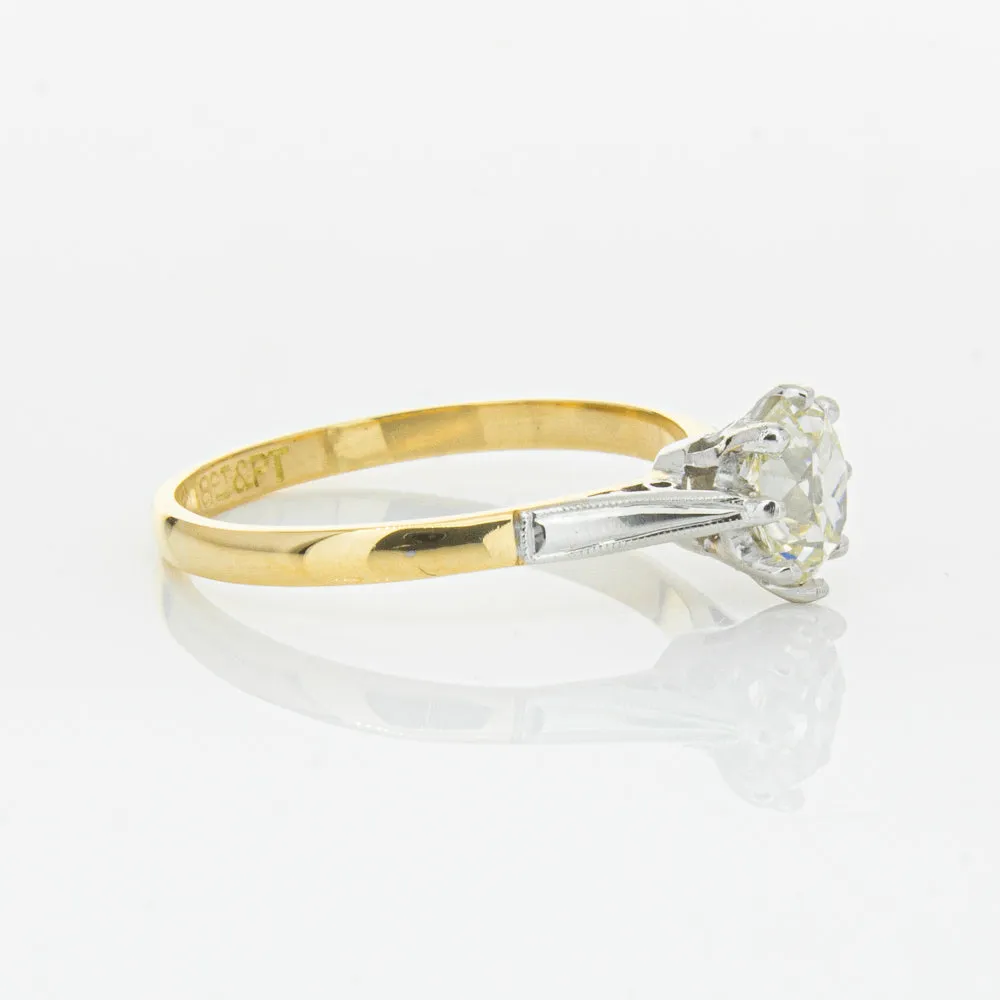 Deja Vu 18ct Yellow Gold & Palladium .70ct Diamond Ring