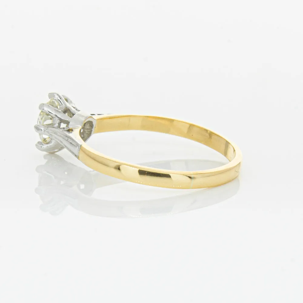 Deja Vu 18ct Yellow Gold & Palladium .70ct Diamond Ring