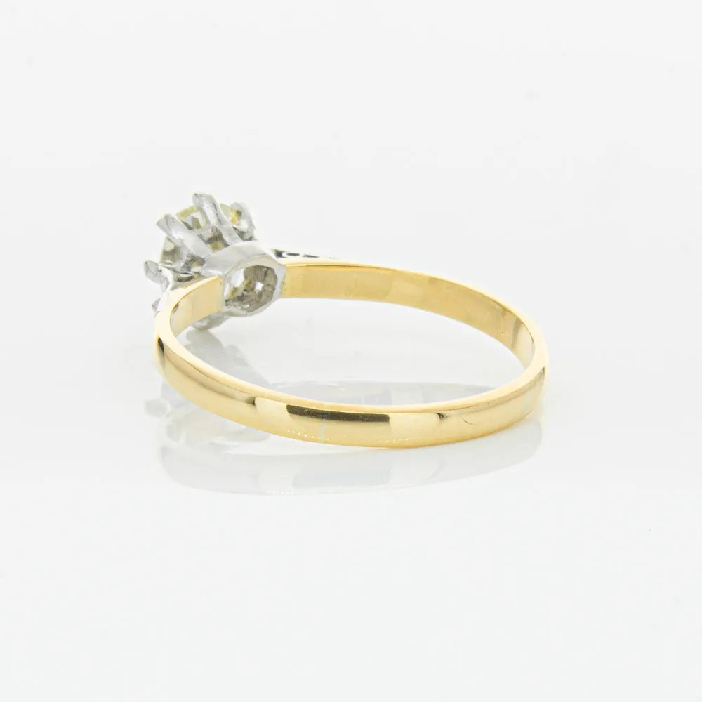 Deja Vu 18ct Yellow Gold & Palladium .70ct Diamond Ring