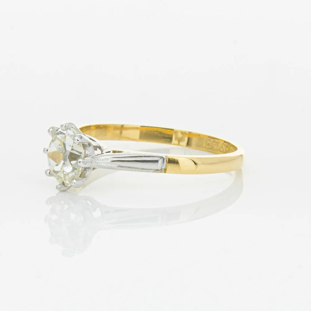 Deja Vu 18ct Yellow Gold & Palladium .70ct Diamond Ring
