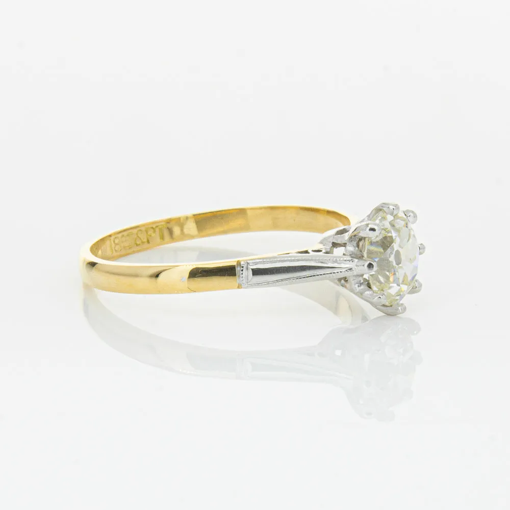 Deja Vu 18ct Yellow Gold & Palladium .70ct Diamond Ring