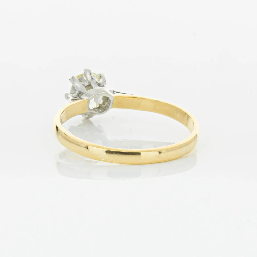 Deja Vu 18ct Yellow Gold & Palladium .70ct Diamond Ring
