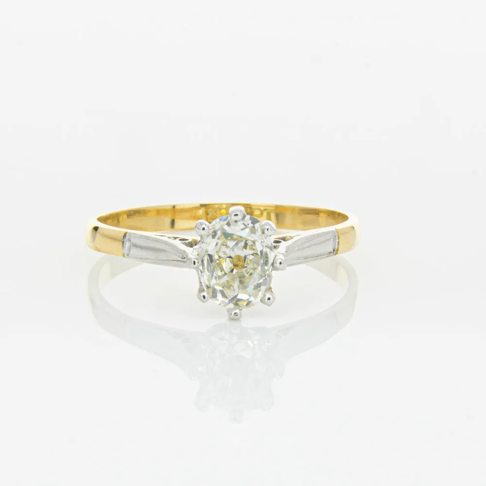 Deja Vu 18ct Yellow Gold & Palladium .70ct Diamond Ring