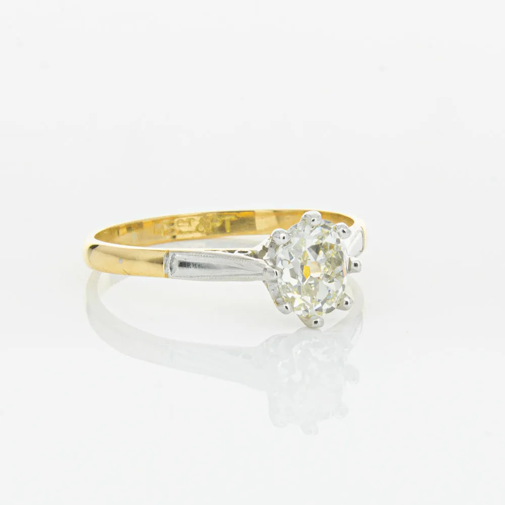 Deja Vu 18ct Yellow Gold & Palladium .70ct Diamond Ring