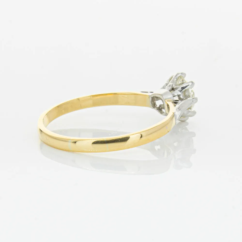 Deja Vu 18ct Yellow Gold & Palladium .70ct Diamond Ring