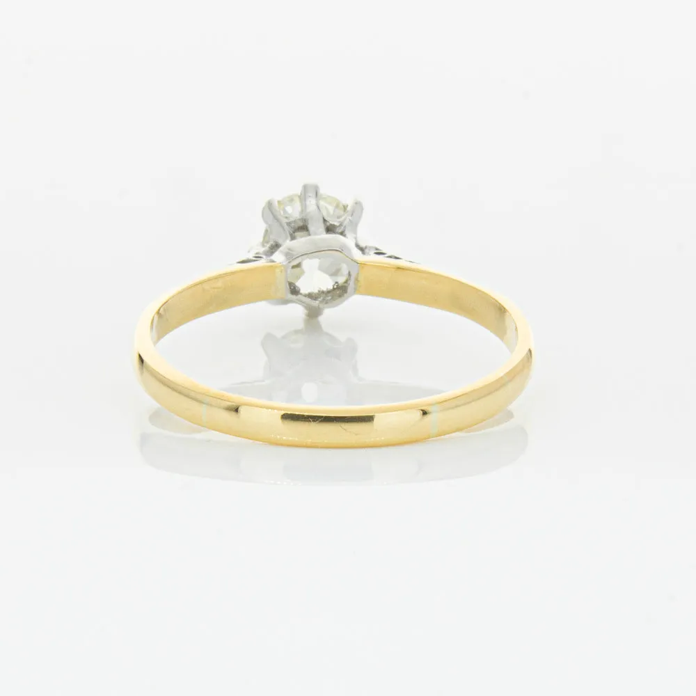 Deja Vu 18ct Yellow Gold & Palladium .70ct Diamond Ring