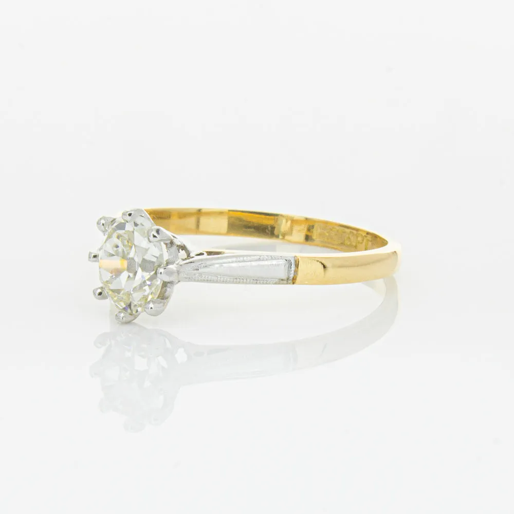 Deja Vu 18ct Yellow Gold & Palladium .70ct Diamond Ring