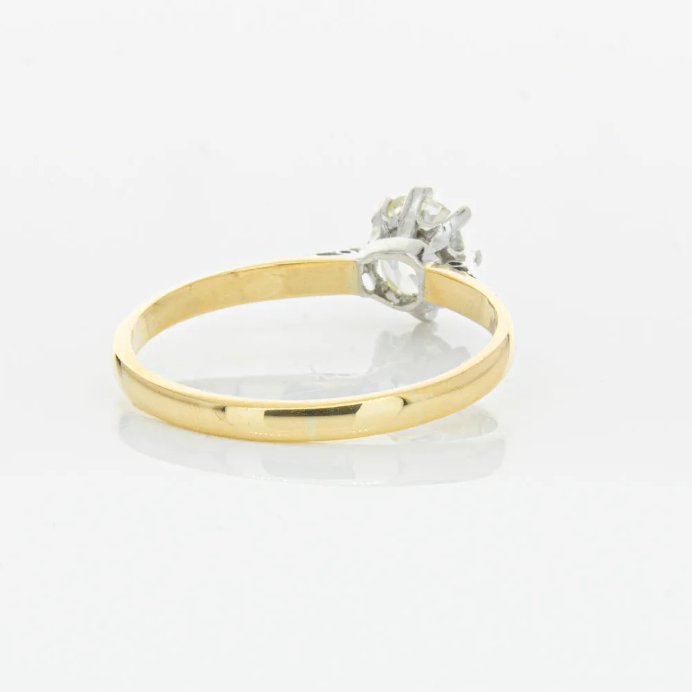 Deja Vu 18ct Yellow Gold & Palladium .70ct Diamond Ring