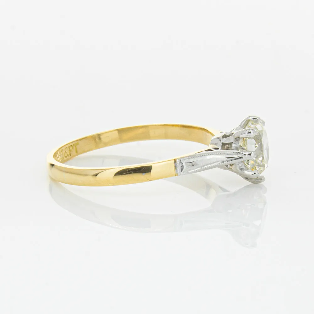 Deja Vu 18ct Yellow Gold & Palladium .70ct Diamond Ring