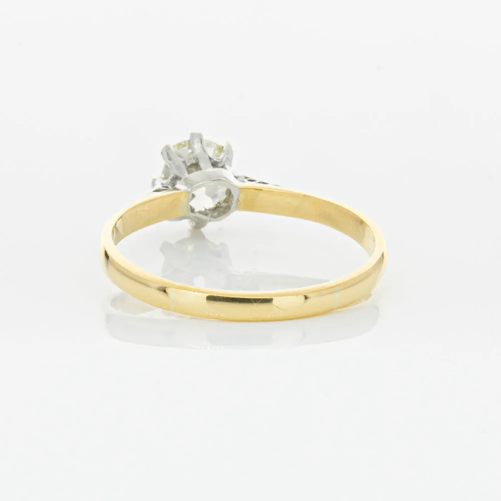 Deja Vu 18ct Yellow Gold & Palladium .70ct Diamond Ring