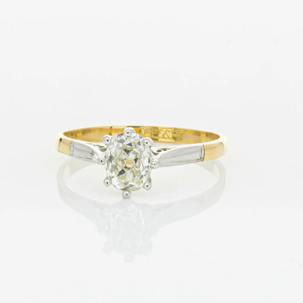 Deja Vu 18ct Yellow Gold & Palladium .70ct Diamond Ring