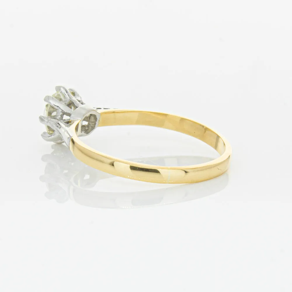 Deja Vu 18ct Yellow Gold & Palladium .70ct Diamond Ring