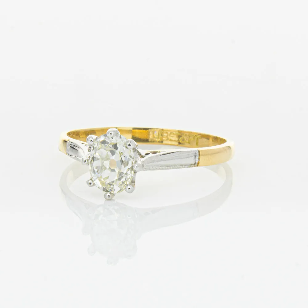 Deja Vu 18ct Yellow Gold & Palladium .70ct Diamond Ring