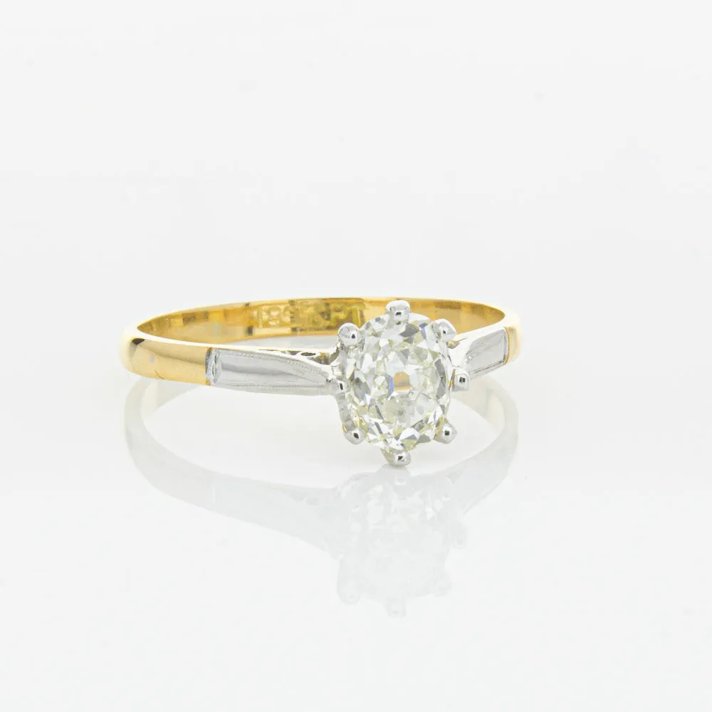 Deja Vu 18ct Yellow Gold & Palladium .70ct Diamond Ring