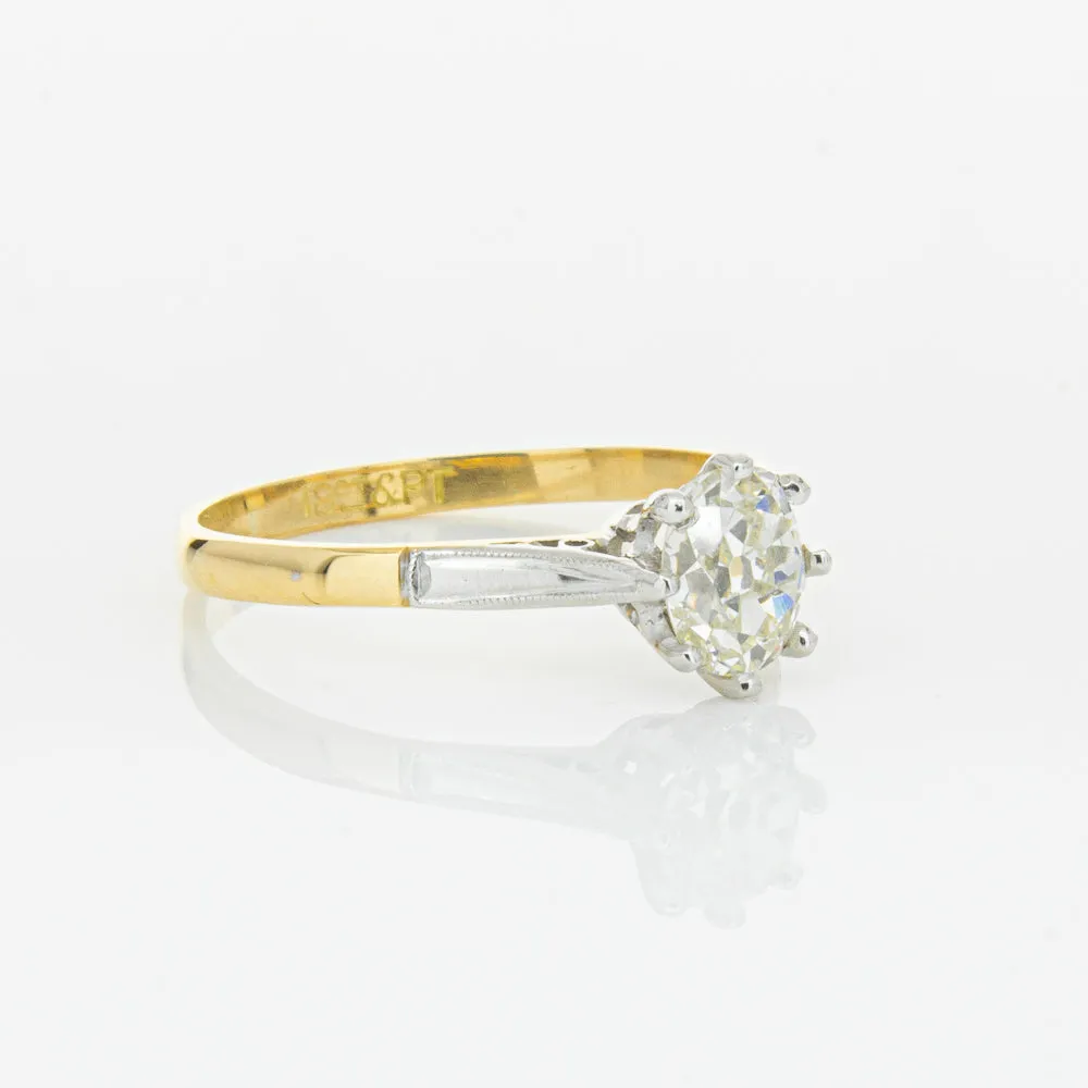 Deja Vu 18ct Yellow Gold & Palladium .70ct Diamond Ring