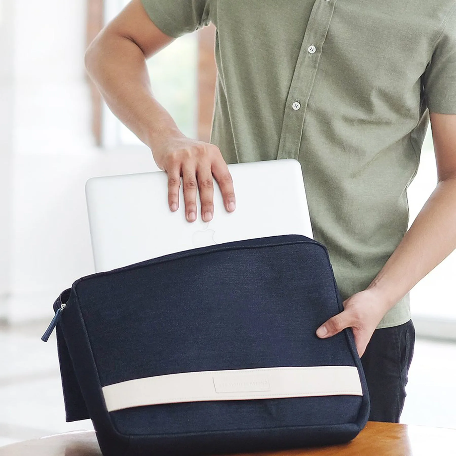 Denim Document Holder