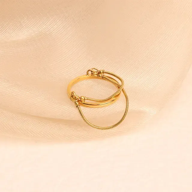 Disha Stylish Gold Ring
