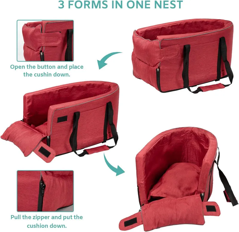 Dog Car Center Console Seat