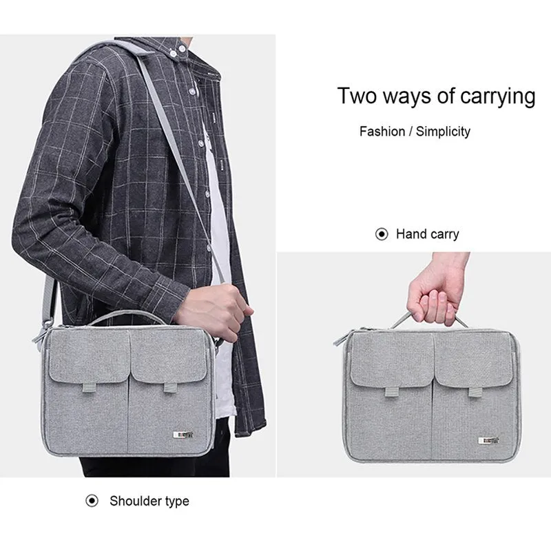 Double Layer Electronics Organizer Travel Cable Cord Shoulder Bag Electronics Accessorie Storage Bag