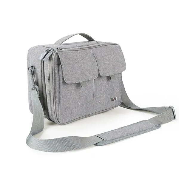 Double Layer Electronics Organizer Travel Cable Cord Shoulder Bag Electronics Accessorie Storage Bag