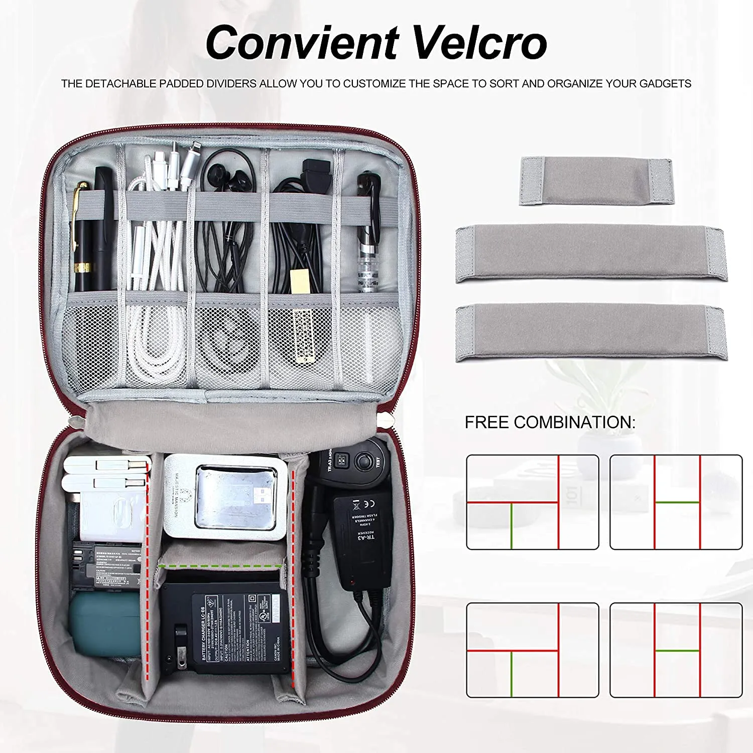 Double Layer Electronics Organizer
