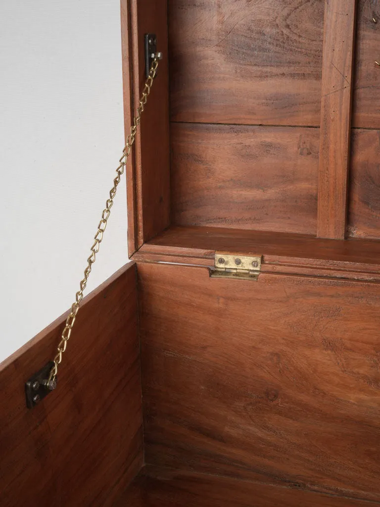 Early 20th-Century Military Camphor Wooden Trunk 15¾"