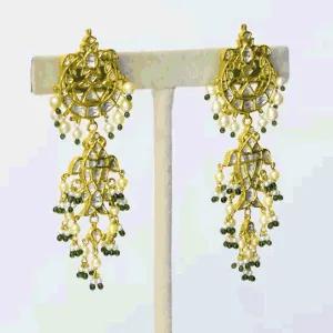 Embrace the allure of tradition with our exquisite Ekposta Long Earring Pair.  - (KME2306)
