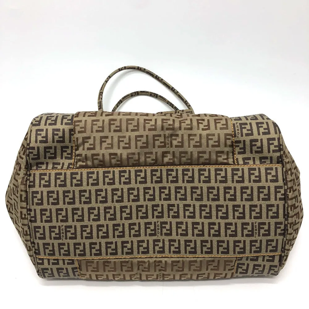 FENDI Handbag 8BN174 PVC / nylon beige Zucchino Women Used