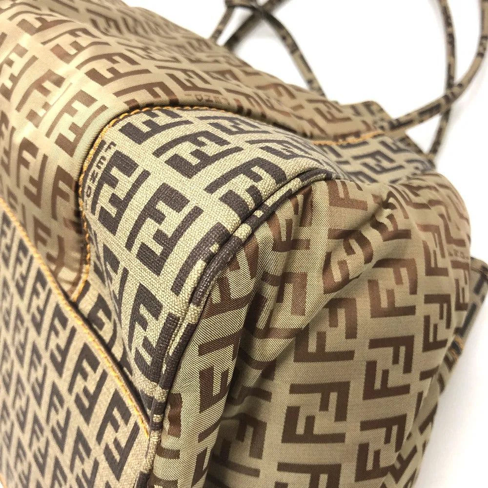 FENDI Handbag 8BN174 PVC / nylon beige Zucchino Women Used