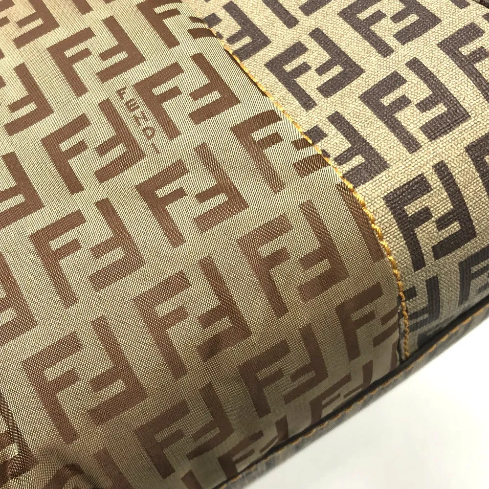 FENDI Handbag 8BN174 PVC / nylon beige Zucchino Women Used