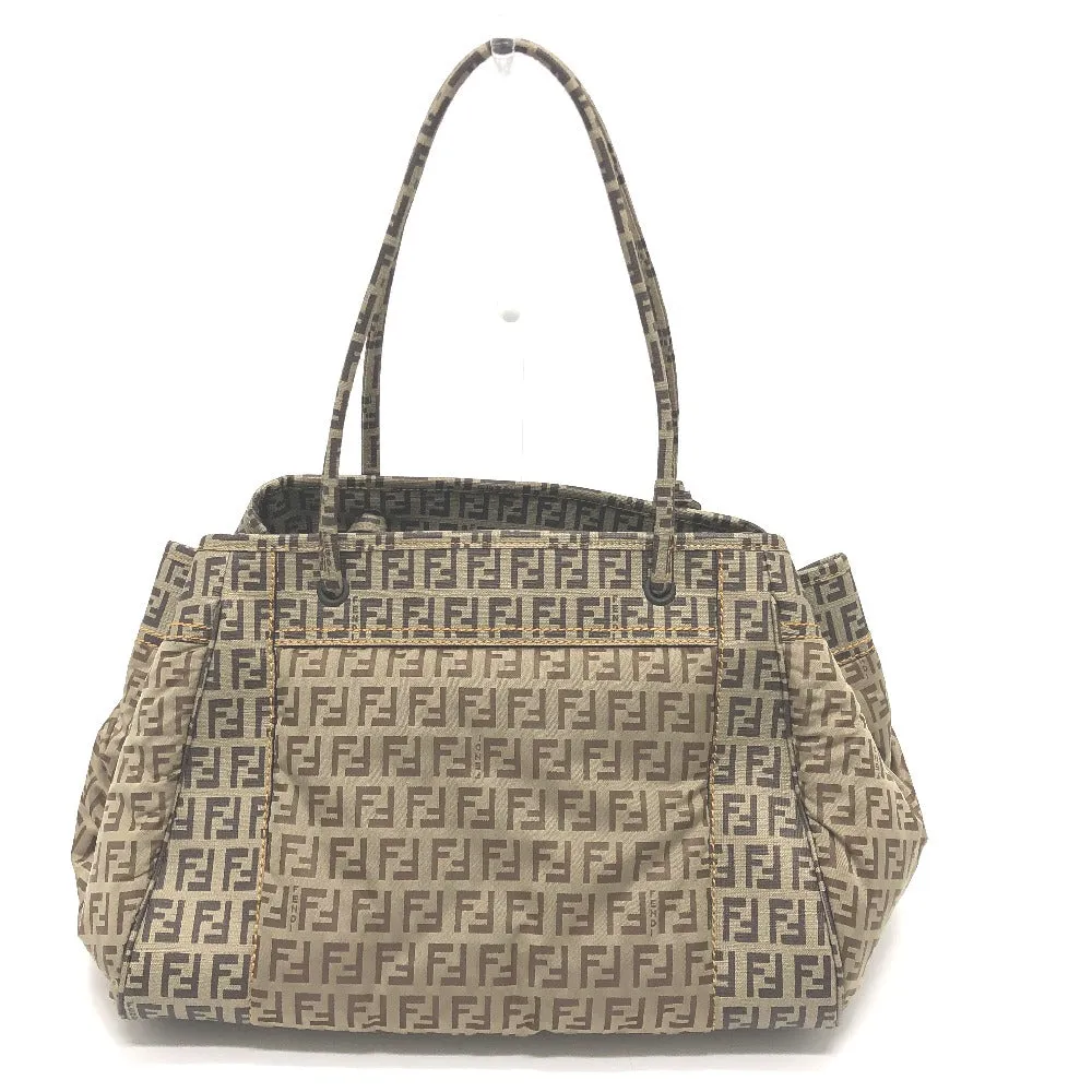 FENDI Handbag 8BN174 PVC / nylon beige Zucchino Women Used