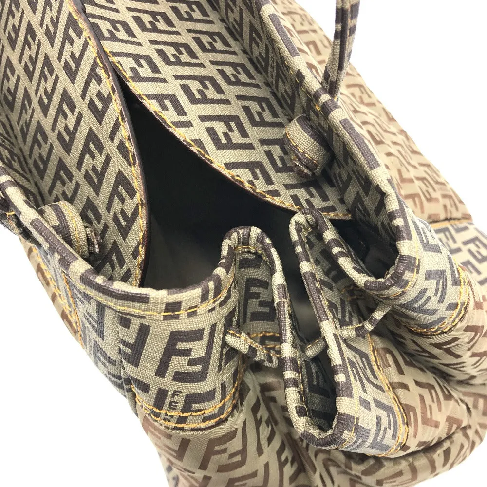 FENDI Handbag 8BN174 PVC / nylon beige Zucchino Women Used