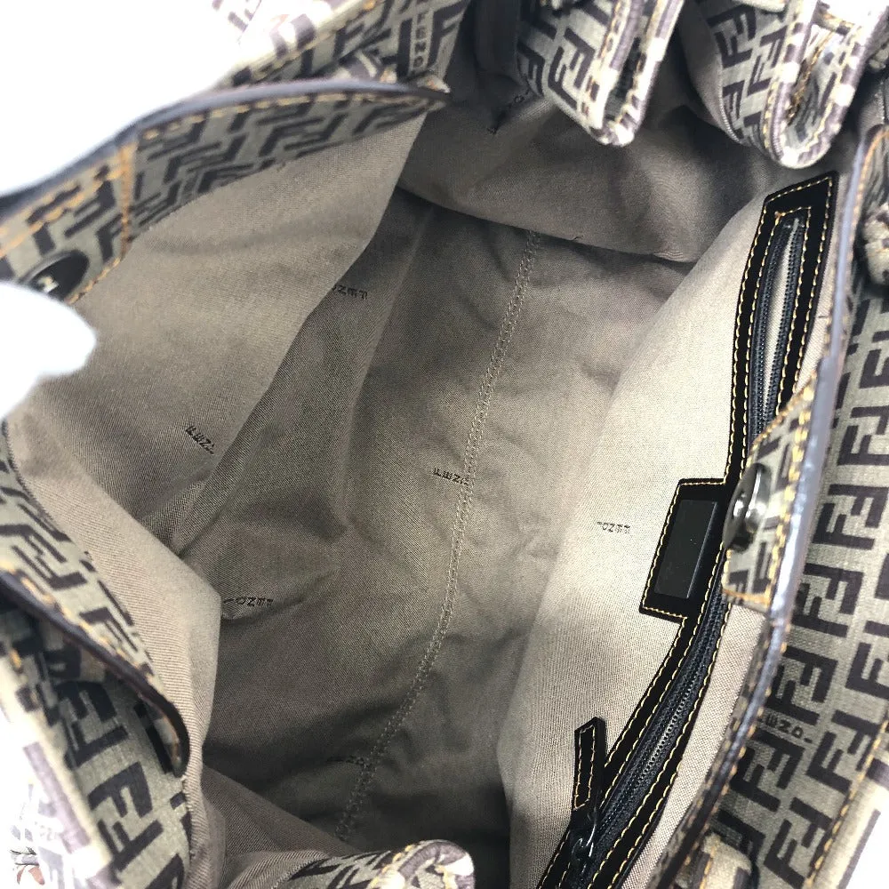 FENDI Handbag 8BN174 PVC / nylon beige Zucchino Women Used